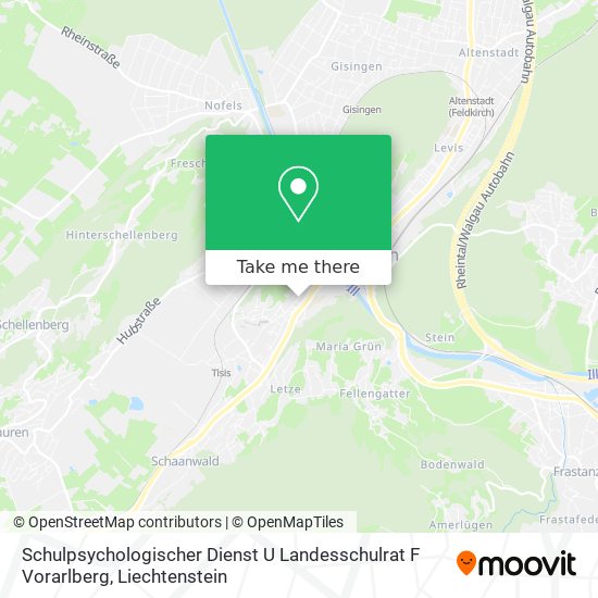 Schulpsychologischer Dienst U Landesschulrat F Vorarlberg map