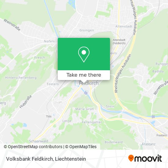 Volksbank Feldkirch map