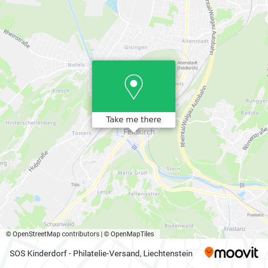 SOS Kinderdorf - Philatelie-Versand map