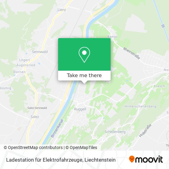 Ladestation für Elektrofahrzeuge map