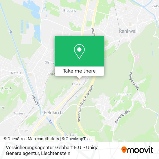 Versicherungsagentur Gebhart E.U. - Uniqa Generalagentur map