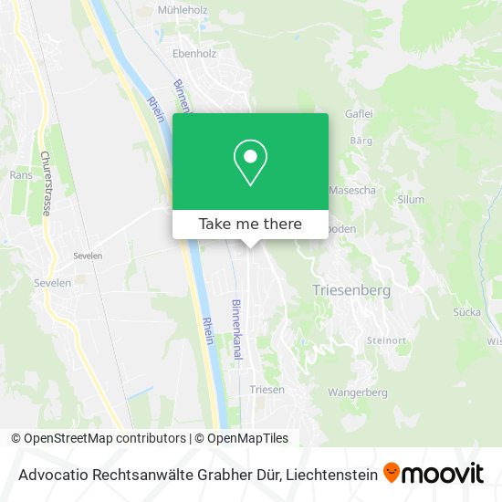 Advocatio Rechtsanwälte Grabher Dür map