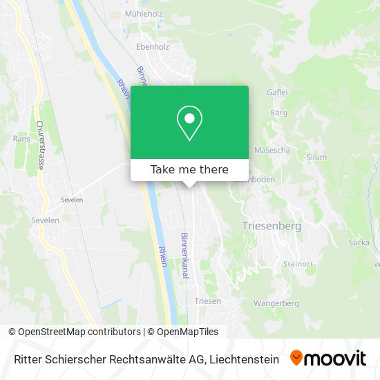 Ritter Schierscher Rechtsanwälte AG map
