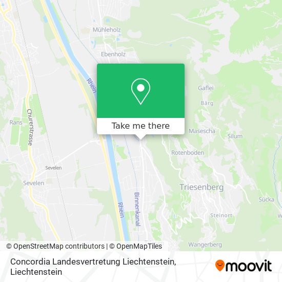 Concordia Landesvertretung Liechtenstein map