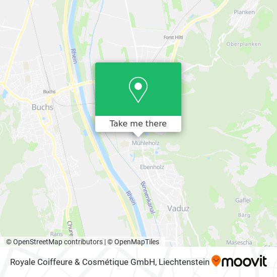 Royale Coiffeure & Cosmétique GmbH map