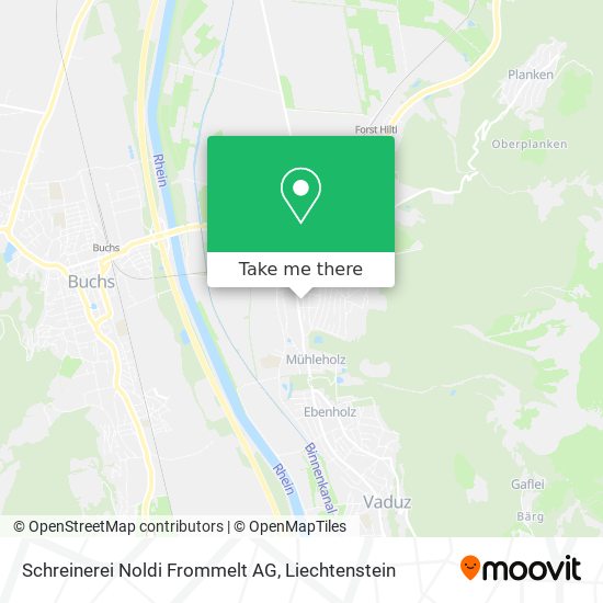 Schreinerei Noldi Frommelt AG map