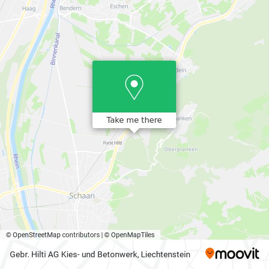 Gebr. Hilti AG Kies- und Betonwerk map