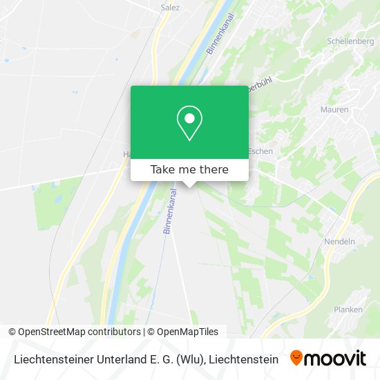 Liechtensteiner Unterland E. G. (Wlu) map
