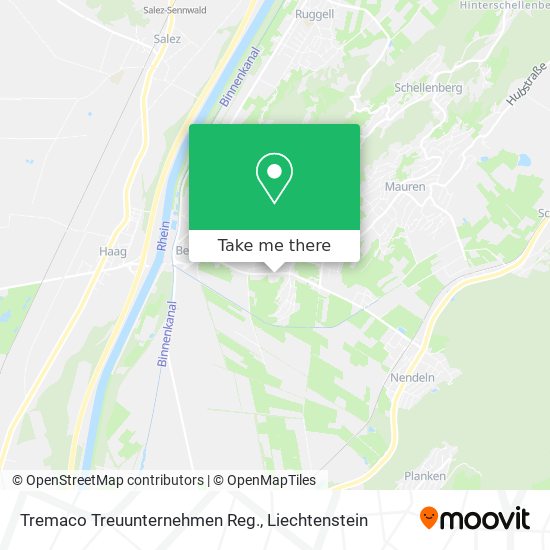 Tremaco Treuunternehmen Reg. map