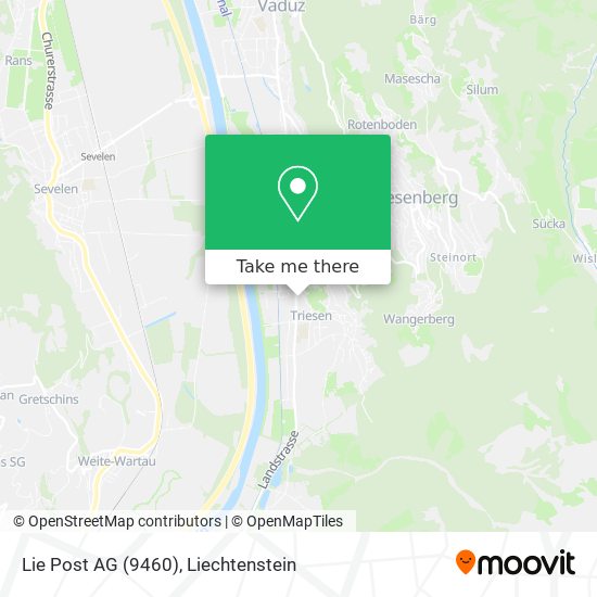 Lie Post AG (9460) map