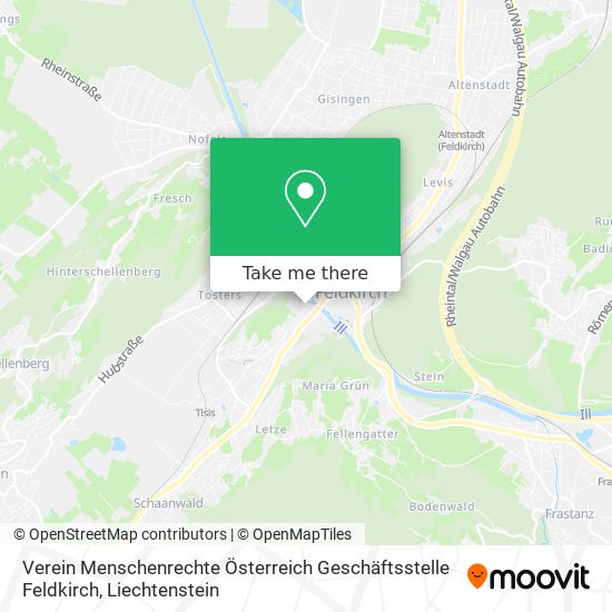 Verein Menschenrechte Österreich Geschäftsstelle Feldkirch map
