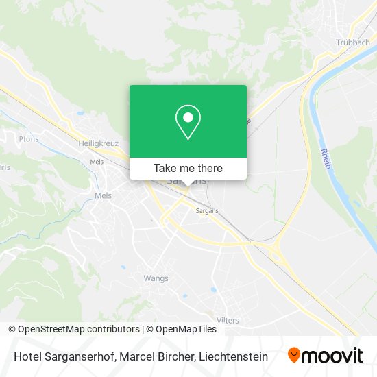 Hotel Sarganserhof, Marcel Bircher map