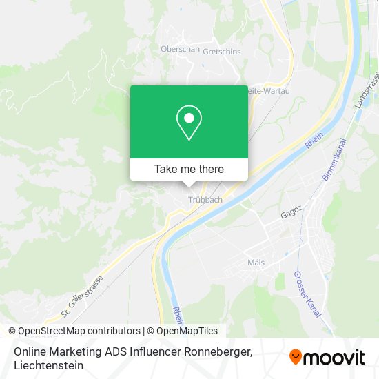 Online Marketing ADS Influencer Ronneberger map