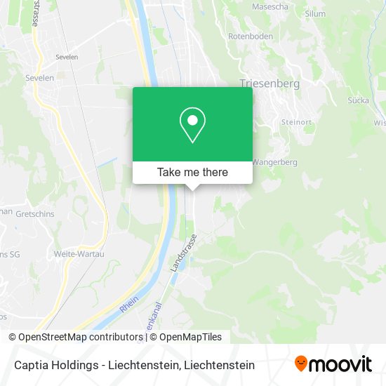 Captia Holdings - Liechtenstein map
