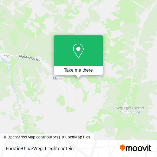 Fürstin-Gina-Weg map