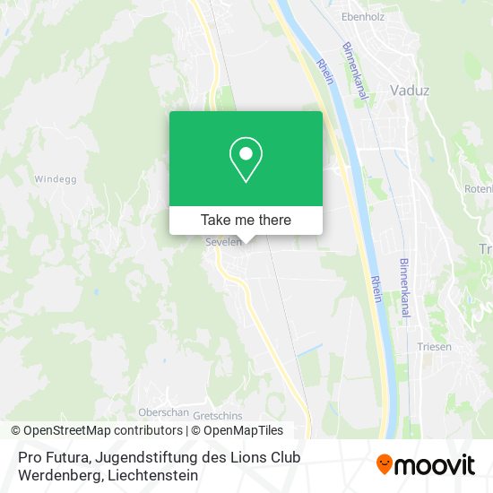Pro Futura, Jugendstiftung des Lions Club Werdenberg map