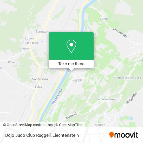 Dojo Judo Club Ruggell map