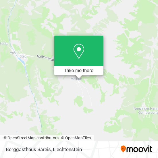 Berggasthaus Sareis map