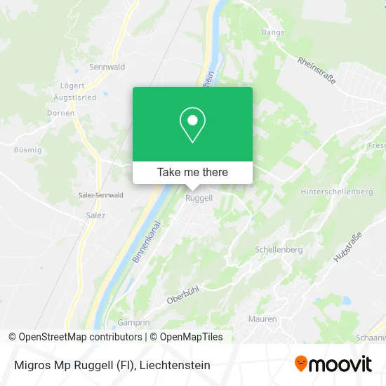 Migros Mp Ruggell (Fl) map