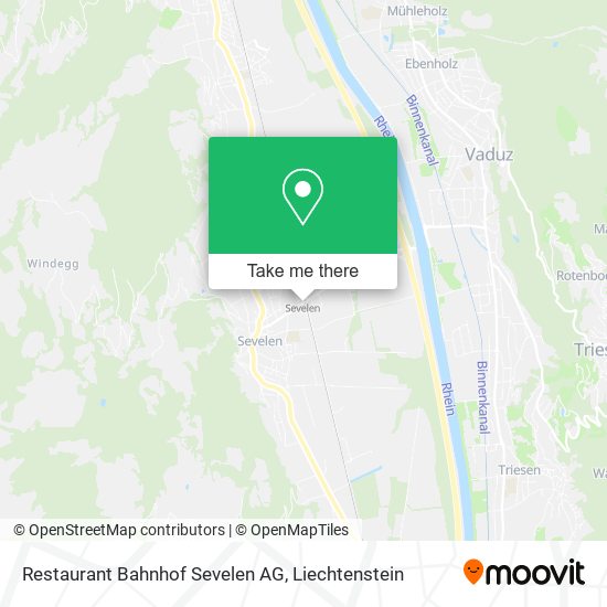 Restaurant Bahnhof Sevelen AG map