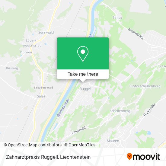 Zahnarztpraxis Ruggell map