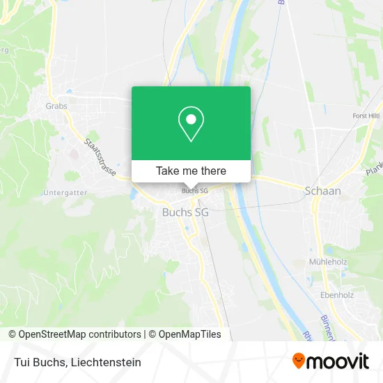 Tui Buchs map