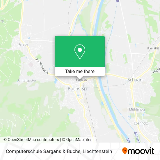 Computerschule Sargans & Buchs map