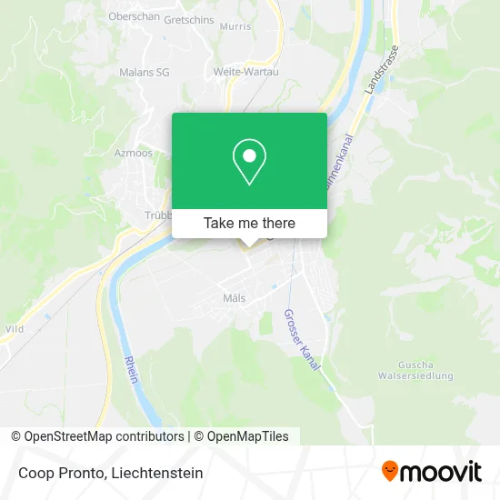 Coop Pronto map