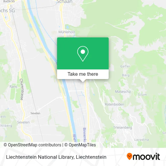 Liechtenstein National Library map
