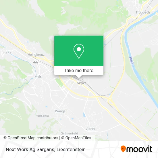 Next Work Ag Sargans map