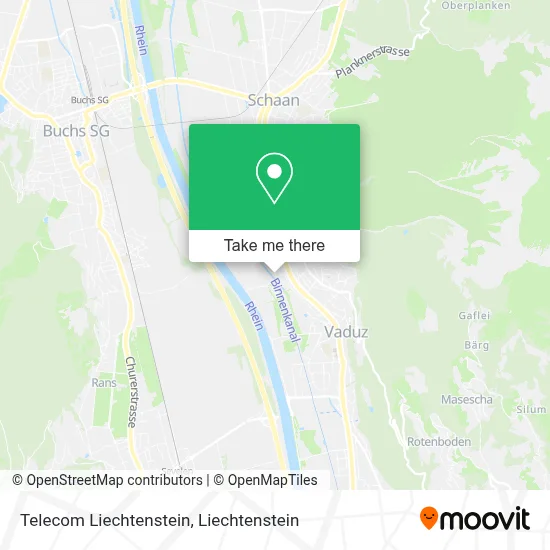 Telecom Liechtenstein map