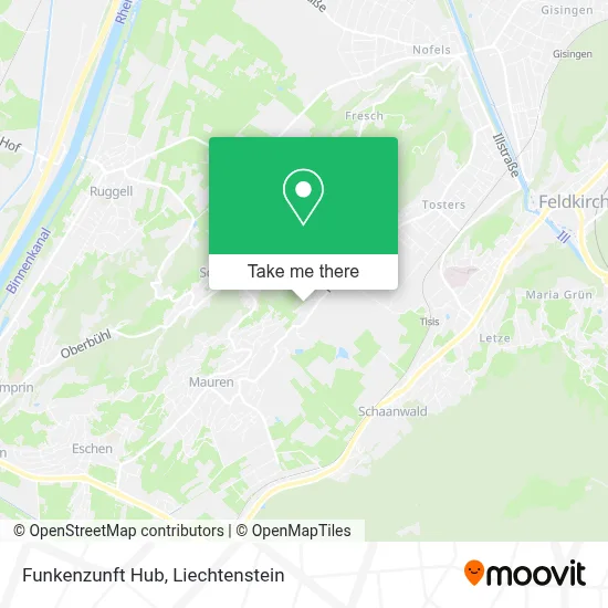 Funkenzunft Hub map