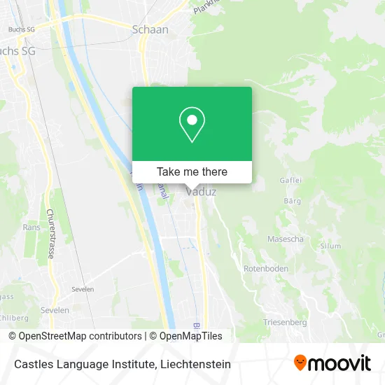Castles Language Institute map