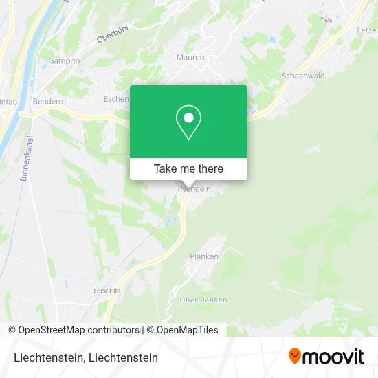 Liechtenstein map