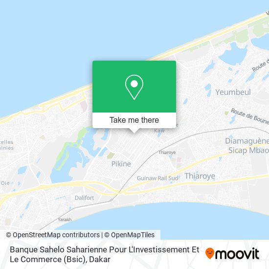 Banque Sahelo Saharienne Pour L'Investissement Et Le Commerce (Bsic) map