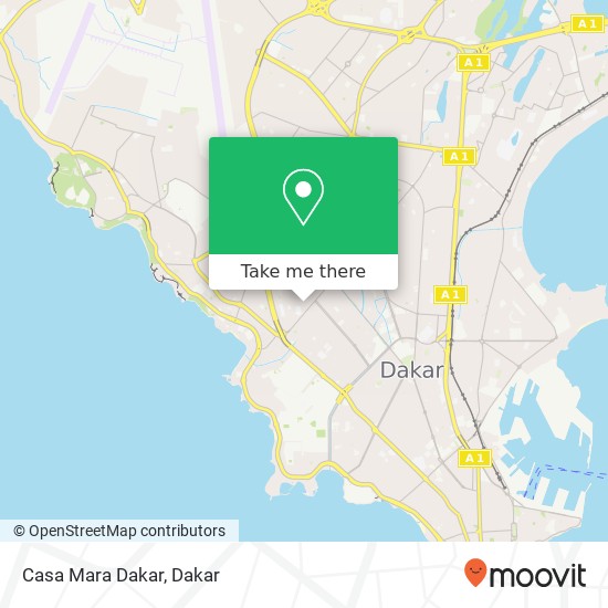 Casa Mara Dakar map