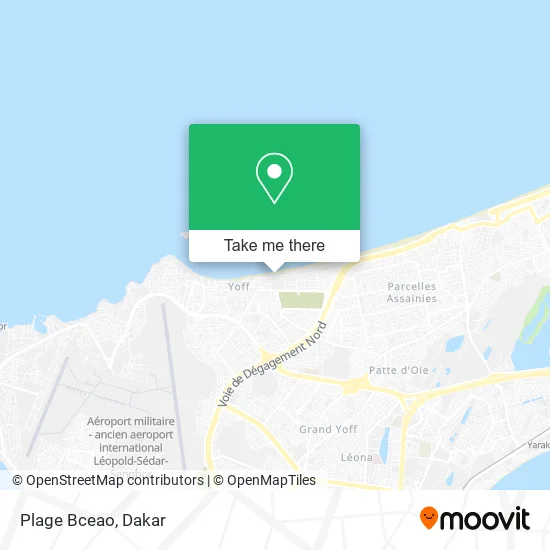 Plage Bceao map