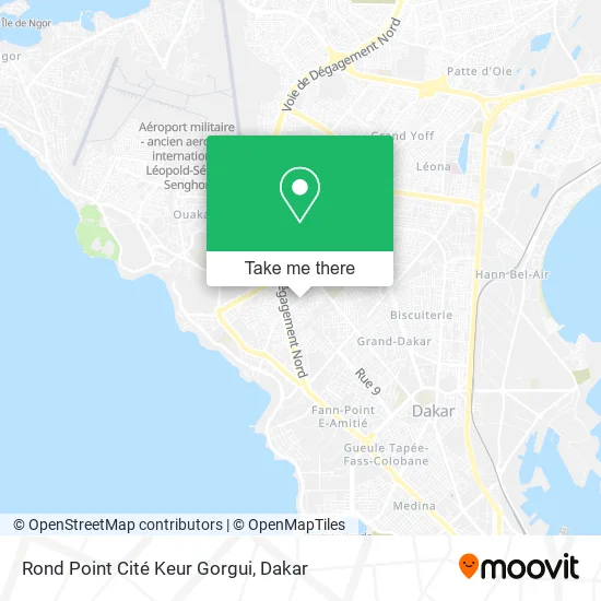 Rond Point Cité Keur Gorgui map