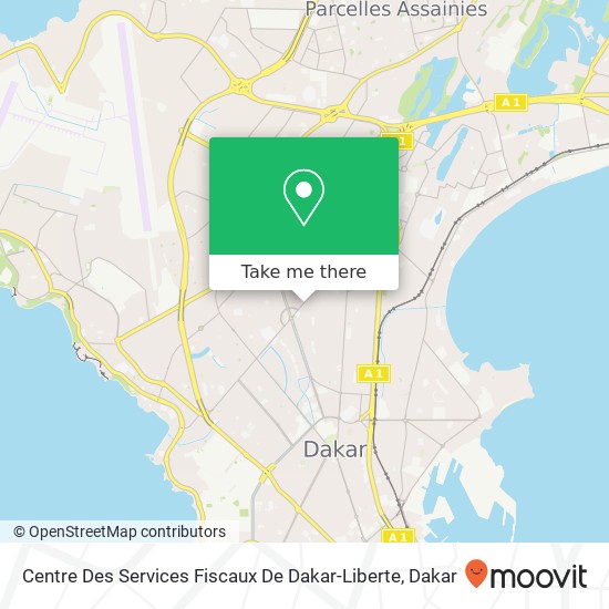 Centre Des Services Fiscaux De Dakar-Liberte map