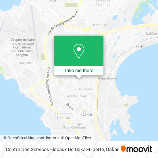 Centre Des Services Fiscaux De Dakar-Liberte map