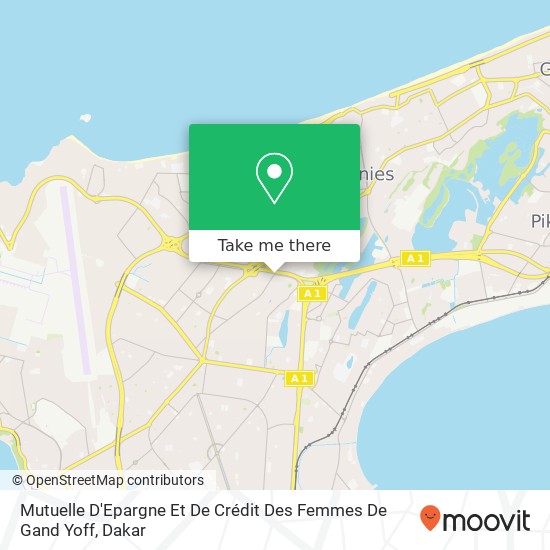 Mutuelle D'Epargne Et De Crédit Des Femmes De Gand Yoff map