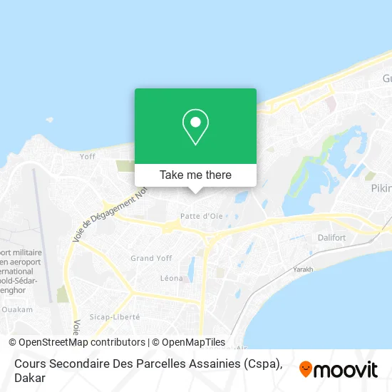 Cours Secondaire Des Parcelles Assainies (Cspa) map
