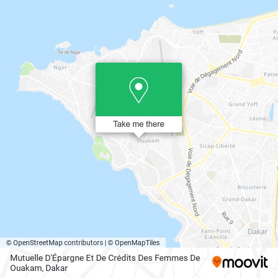 Mutuelle D'Épargne Et De Crédits Des Femmes De Ouakam map