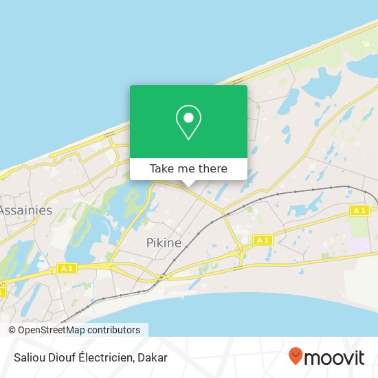 Saliou Diouf Électricien map