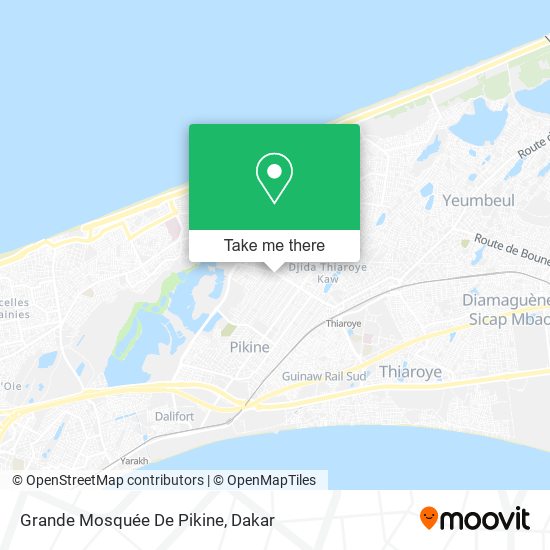 Grande Mosquée De Pikine map