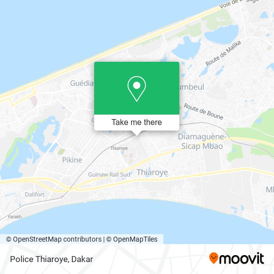 Police Thiaroye map