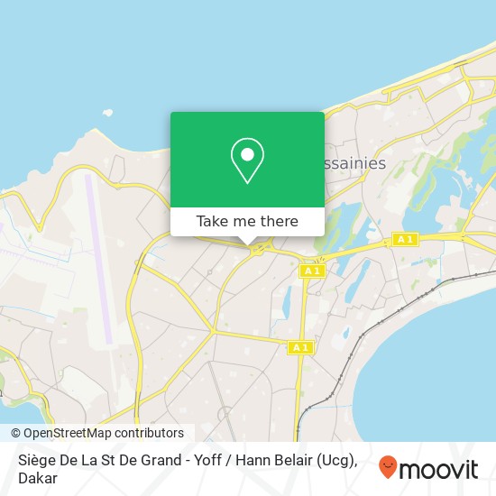 Siège De La St De Grand - Yoff / Hann Belair (Ucg) map