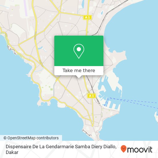 Dispensaire De La Gendarmarie Samba Diery Diallo map