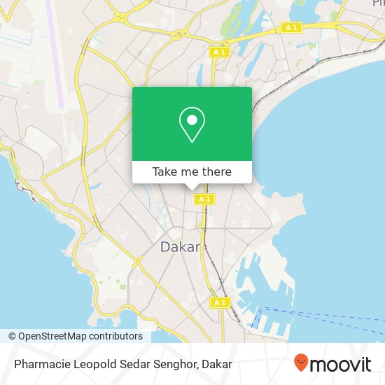 Pharmacie Leopold Sedar Senghor map