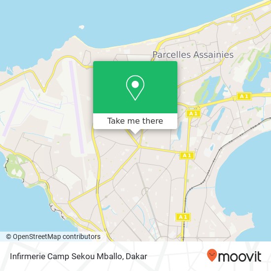 Infirmerie Camp Sekou Mballo map
